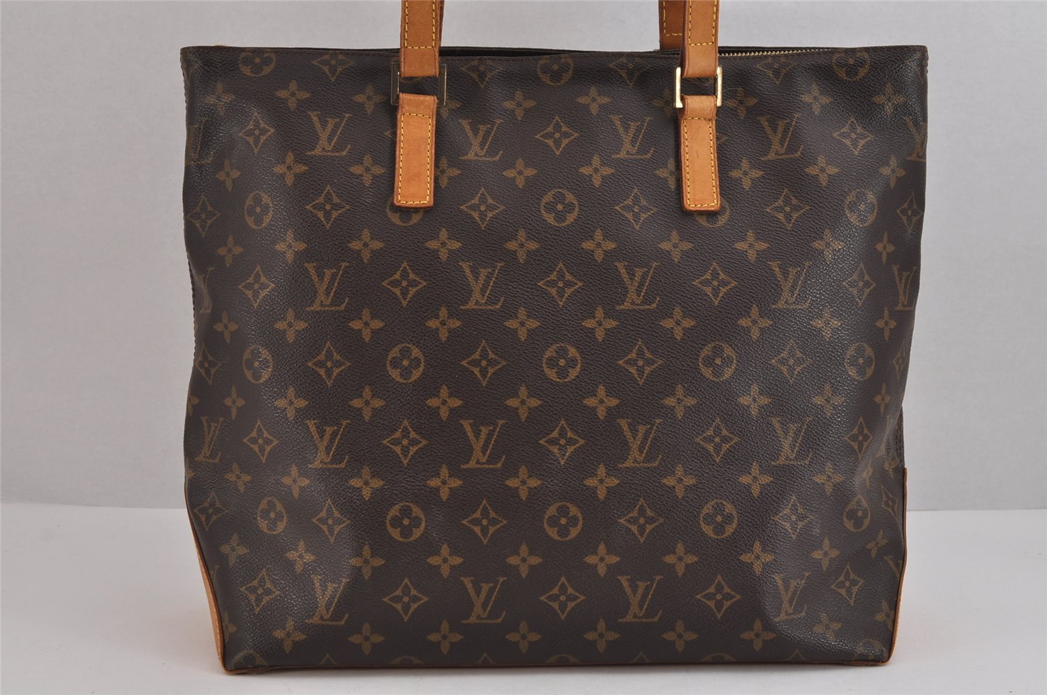 Authentic Louis Vuitton Monogram Cabas Mezzo Shoulder Tote Bag M51151 LV 2112J