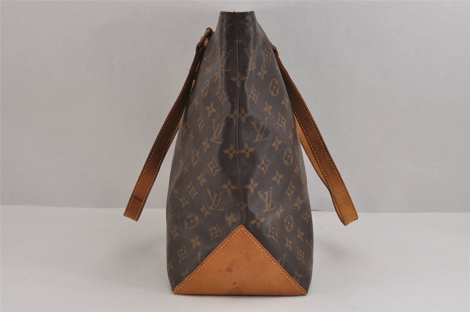 Authentic Louis Vuitton Monogram Cabas Mezzo Shoulder Tote Bag M51151 LV 2112J