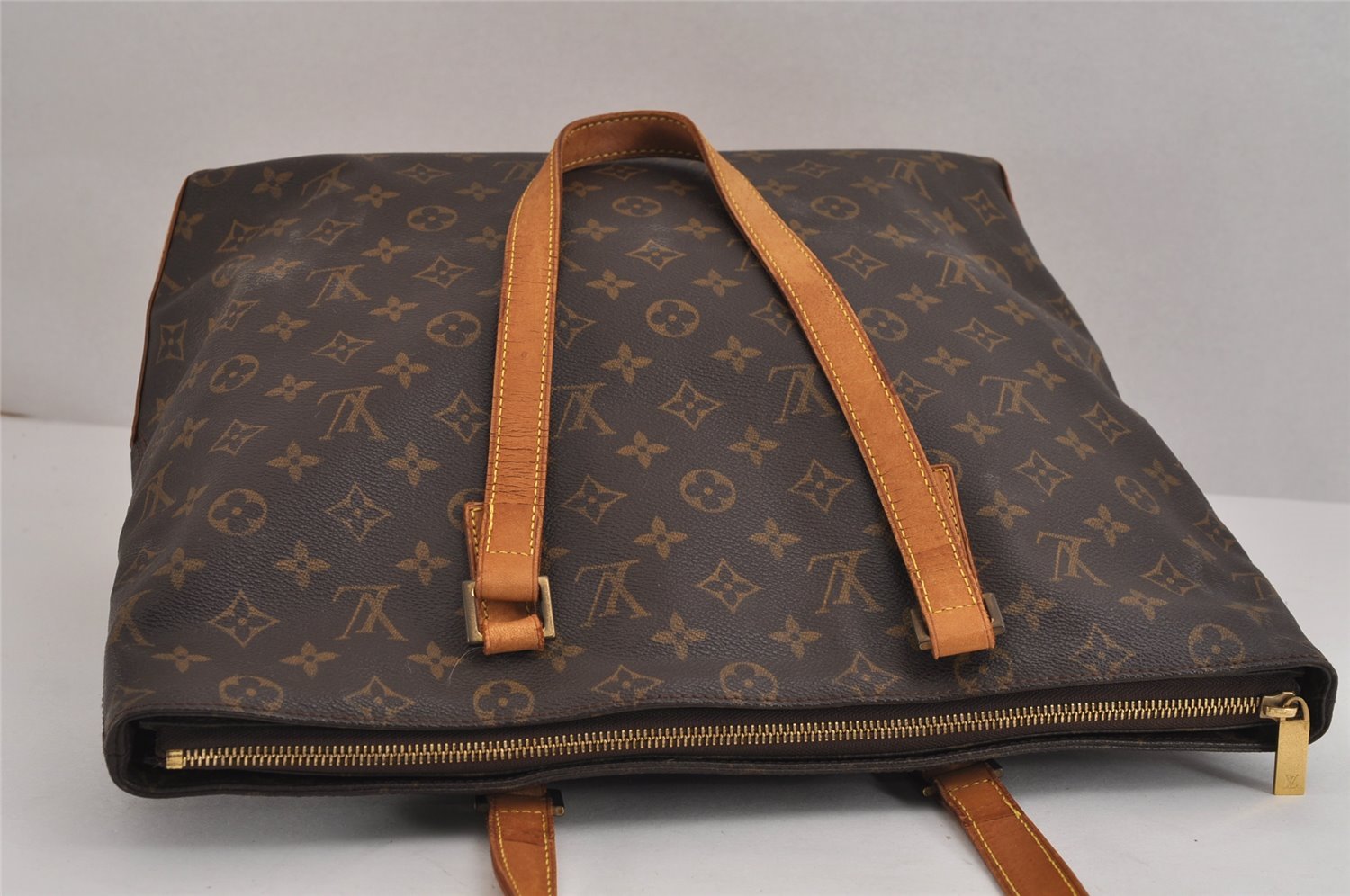 Authentic Louis Vuitton Monogram Cabas Mezzo Shoulder Tote Bag M51151 LV 2112J