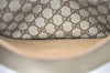 Authentic GUCCI Web Sherry Line Shoulder Tote Bag GG PVC Leather Brown 2113I
