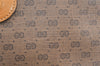 Authentic GUCCI Micro GG PVC Leather Shoulder Cross Body Bag Brown Junk 2113K