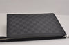 Auth Louis Vuitton Damier Graphite Pochette Voyage MM Clutch Bag N41696 LV 2114J