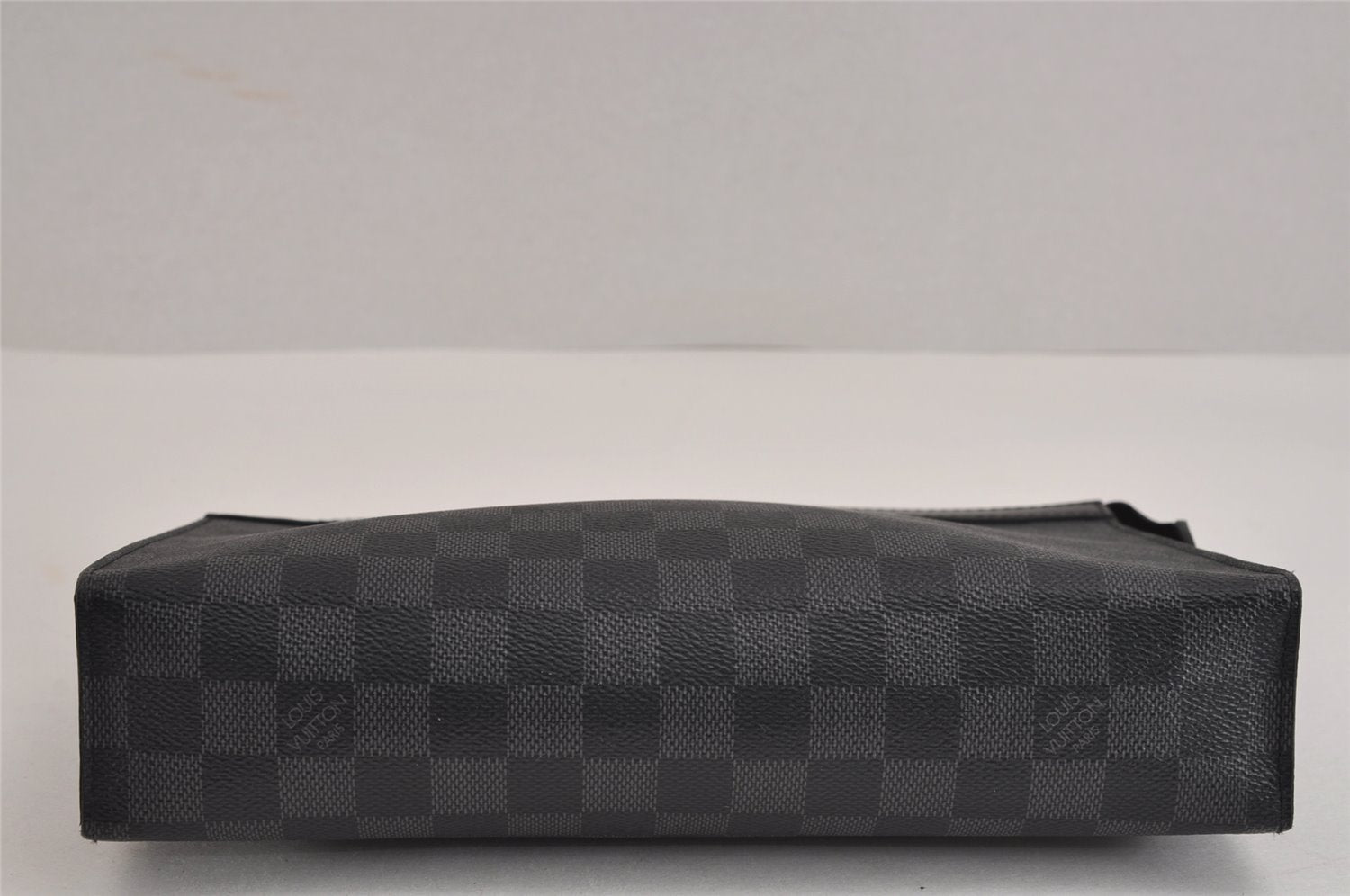 Auth Louis Vuitton Damier Graphite Pochette Voyage MM Clutch Bag N41696 LV 2114J