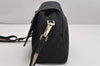 Authentic GUCCI Sherry Line Shoulder Cross Bag GG Canvas Leather Black 2114K