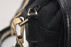 Authentic GUCCI Sherry Line Shoulder Cross Bag GG Canvas Leather Black 2114K