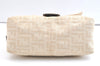 Authentic FENDI Zucca Mamma Baguette Shoulder Bag Canvas Leather Beige 2115K