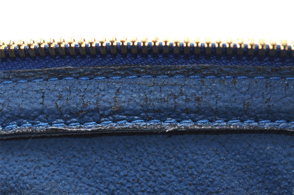 Authentic Louis Vuitton Epi Dauphine GM Cosmetic Pouch Blue M48435 LV 2116I