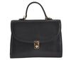 Authentic Burberrys Vintage Leather 2Way Shoulder Hand Bag Purse Black 2117K