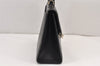 Authentic Burberrys Vintage Leather 2Way Shoulder Hand Bag Purse Black 2117K