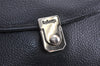 Authentic Burberrys Vintage Leather 2Way Shoulder Hand Bag Purse Black 2117K