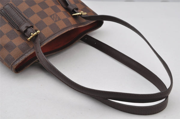 Authentic Louis Vuitton Damier Marais Bucket Shoulder Tote Bag N42240 LV 2118J