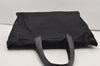 Authentic CHANEL New Travel Line Shoulder Tote Bag Nylon Leather Black 2119J