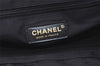 Authentic CHANEL New Travel Line Shoulder Tote Bag Nylon Leather Black 2119J