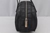 Authentic CHANEL New Travel Line Shoulder Hand Bag Nylon Leather Black 2120J
