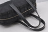 Authentic CHANEL New Travel Line Shoulder Hand Bag Nylon Leather Black 2120J