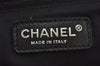 Authentic CHANEL New Travel Line Shoulder Hand Bag Nylon Leather Black 2120J