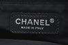 Authentic CHANEL New Travel Line Shoulder Hand Bag Nylon Leather Black 2120J