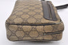 Authentic GUCCI Clutch Hand Bag Purse GG PVC Leather 73956 Brown Junk 2120K
