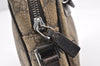 Authentic GUCCI Clutch Hand Bag Purse GG PVC Leather 73956 Brown Junk 2120K