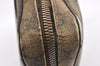 Authentic GUCCI Clutch Hand Bag Purse GG PVC Leather 73956 Brown Junk 2120K