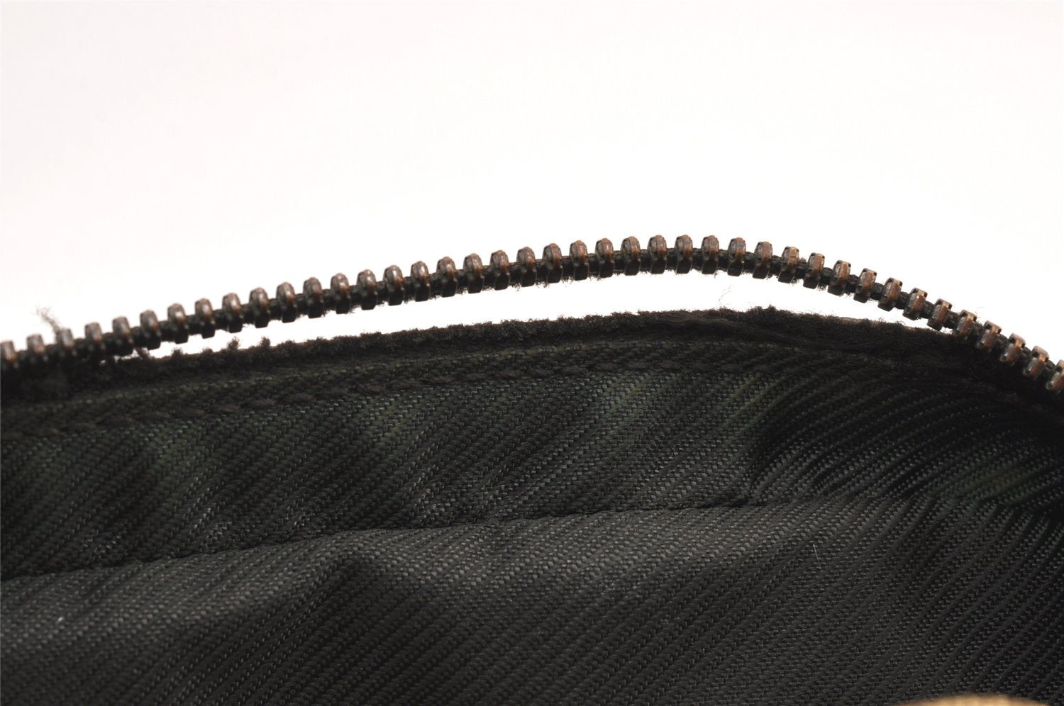 Authentic GUCCI Clutch Hand Bag Purse GG PVC Leather 73956 Brown Junk 2120K