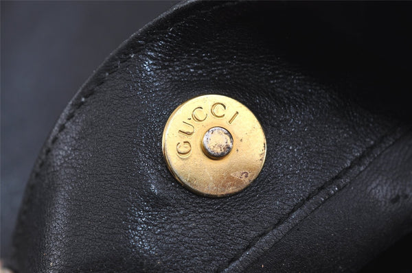 Authentic GUCCI Bamboo 2Way Shoulder Hand Bag Leather Black Junk 2121I