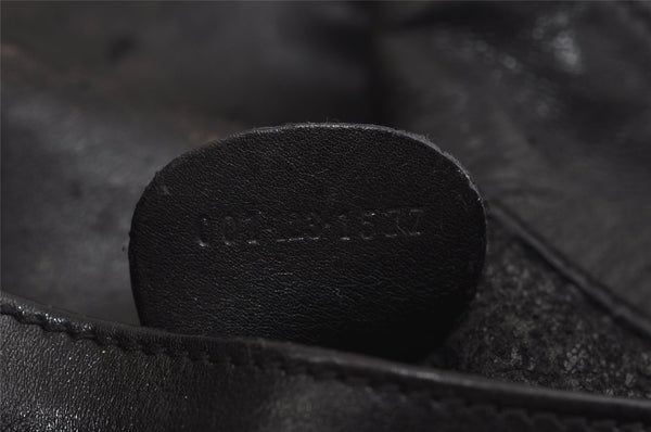 Authentic GUCCI Bamboo 2Way Shoulder Hand Bag Leather Black Junk 2121I