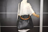 Authentic GUCCI Bamboo 2Way Shoulder Hand Bag Leather Black Junk 2121I