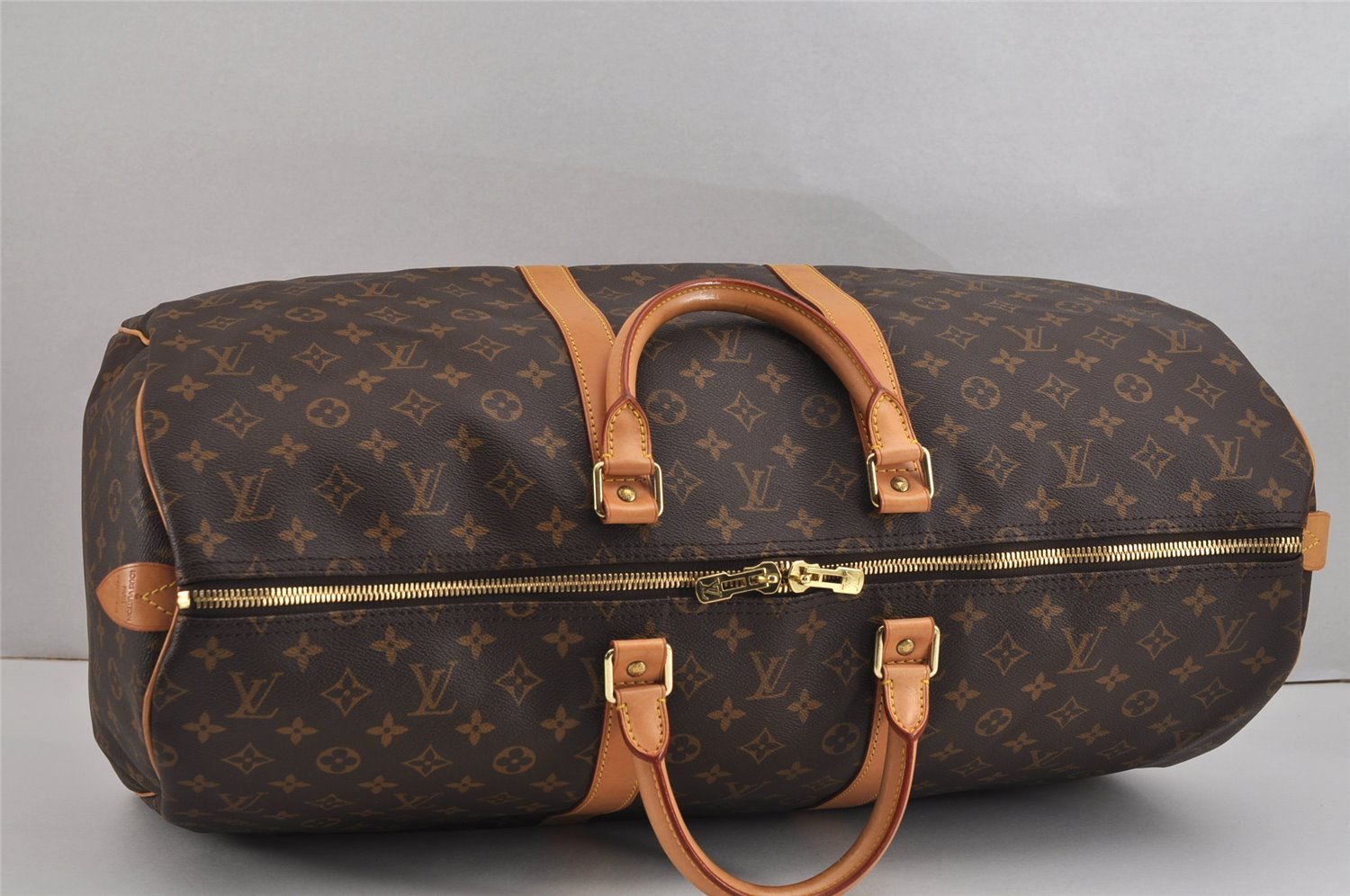 Authentic Louis Vuitton Monogram Keepall 55 Travel Boston Bag M41424 LV 2121J