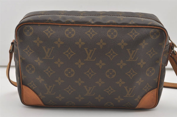 Authentic Louis Vuitton Monogram Trocadero 30 Shoulder Cross Bag M51272 LV 2122J