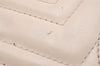 Authentic GUCCI GG Marmont Chain Shoulder Cross Body Bag Leather White 2123I