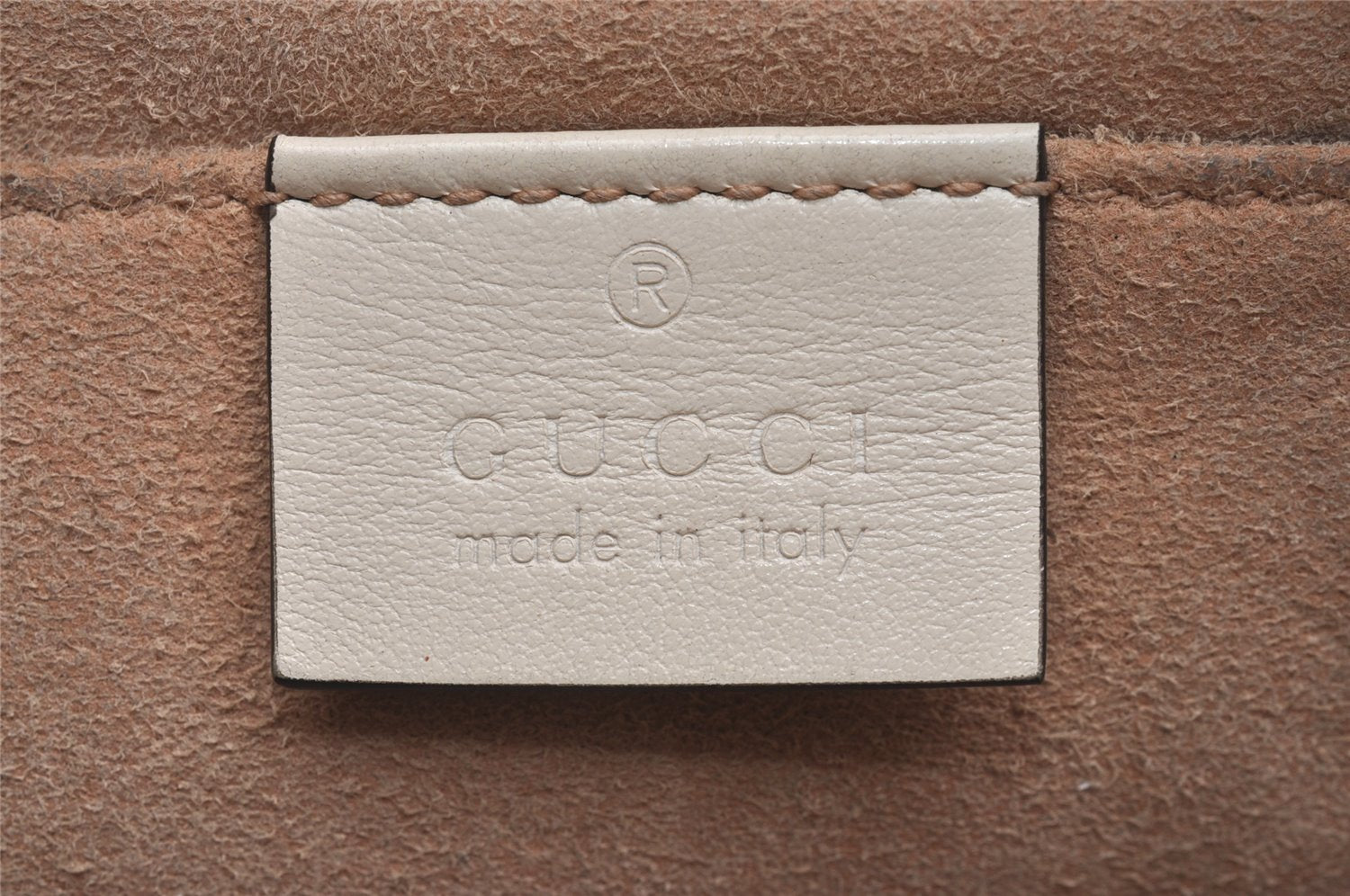 Authentic GUCCI GG Marmont Chain Shoulder Cross Body Bag Leather White 2123I