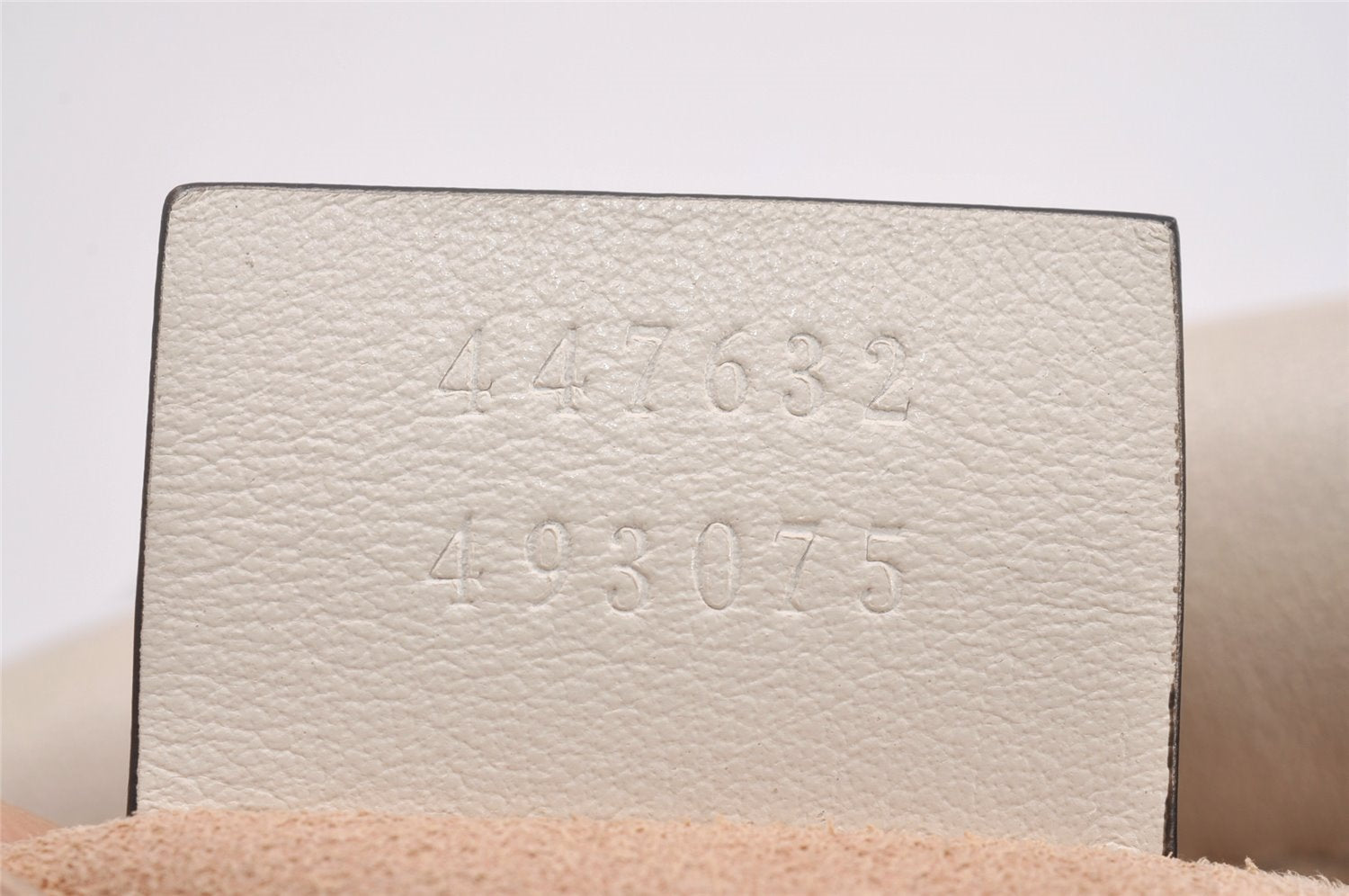 Authentic GUCCI GG Marmont Chain Shoulder Cross Body Bag Leather White 2123I