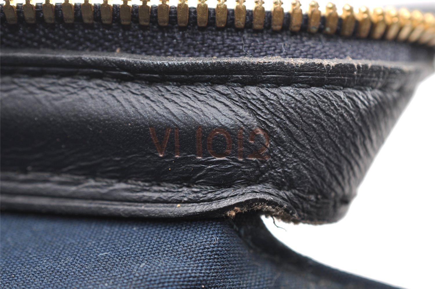 Authentic Louis Vuitton Monogram Mini Josephine GM Hand Bag Navy M92411 LV 2124I