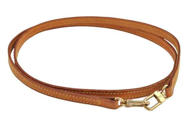 Authentic Louis Vuitton Leather Shoulder Strap Beige 46.1" LV 2125K