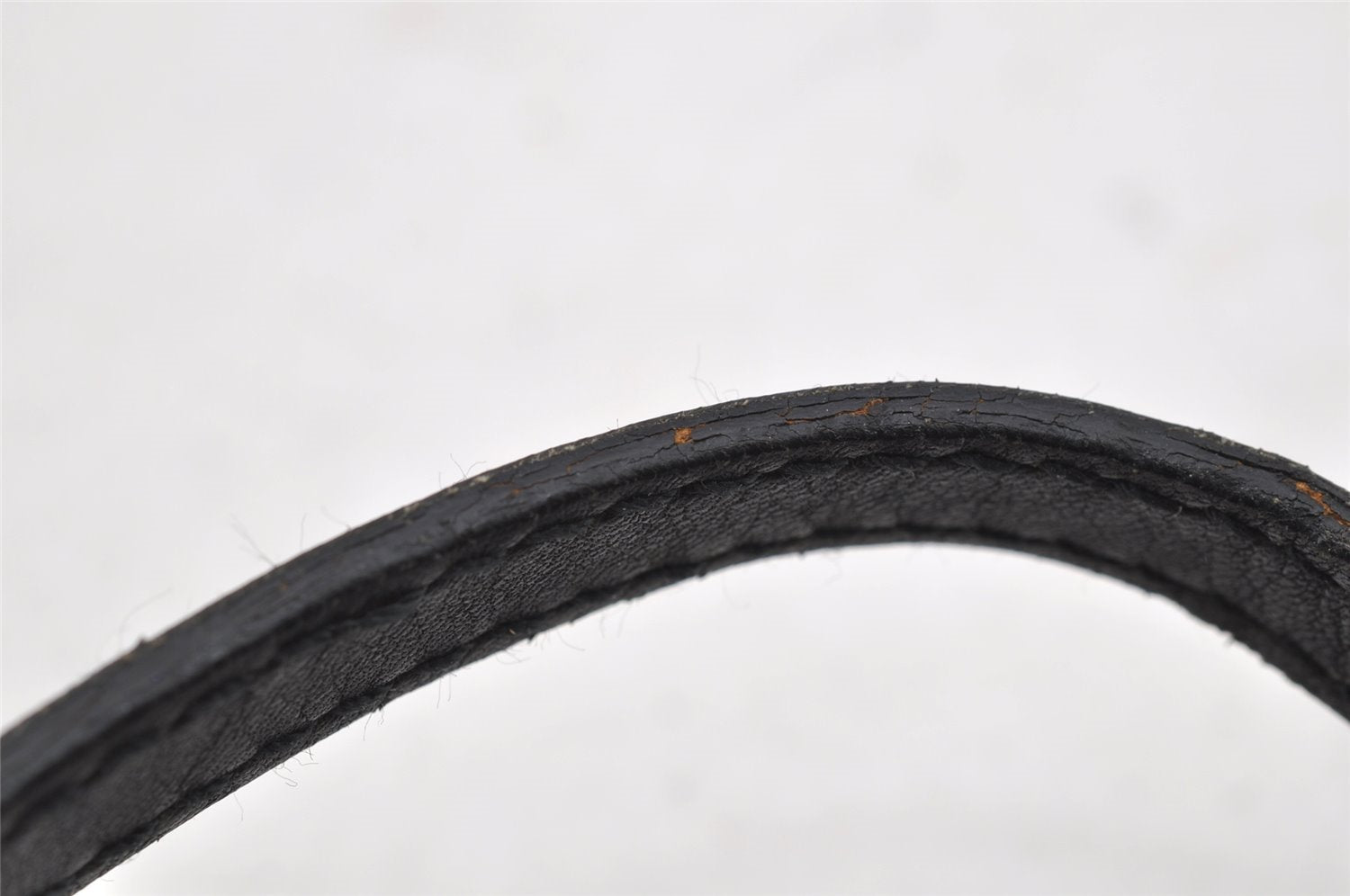 Authentic GUCCI Vintage Hand Bag Pouch Purse GG Canvas Leather 07198 Black 2126I