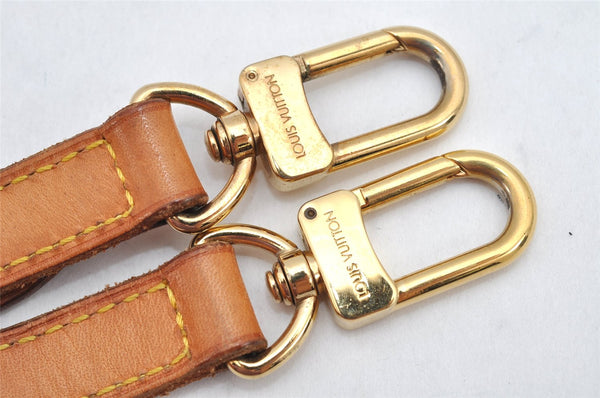 Authentic Louis Vuitton Leather Shoulder Strap Beige 41.5-48.6" LV 2126K