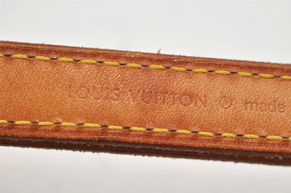 Authentic Louis Vuitton Leather Shoulder Strap Beige 41.5-48.6" LV 2126K