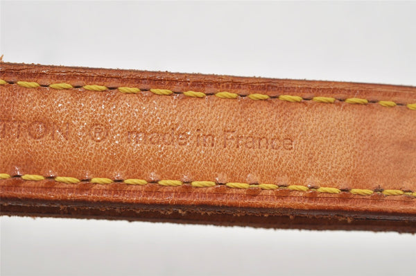 Authentic Louis Vuitton Leather Shoulder Strap Beige 41.5-48.6" LV 2126K