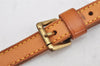 Authentic Louis Vuitton Leather Shoulder Strap Beige 41.5-48.6" LV 2126K