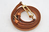 Authentic Louis Vuitton Leather Shoulder Strap Beige 41.5-48.6" LV 2126K
