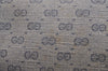 Authentic GUCCI Sherry Line Micro GG Shoulder Bag PVC Leather Navy Junk 2128I