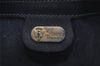 Authentic GUCCI Sherry Line Micro GG Shoulder Bag PVC Leather Navy Junk 2128I