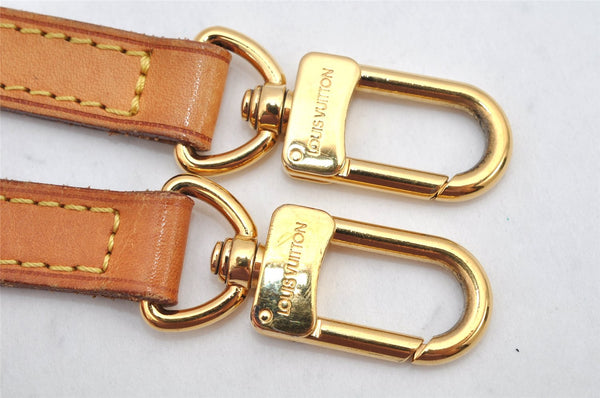 Authentic Louis Vuitton Leather Shoulder Strap Beige 33.7-38.6" LV 2128K