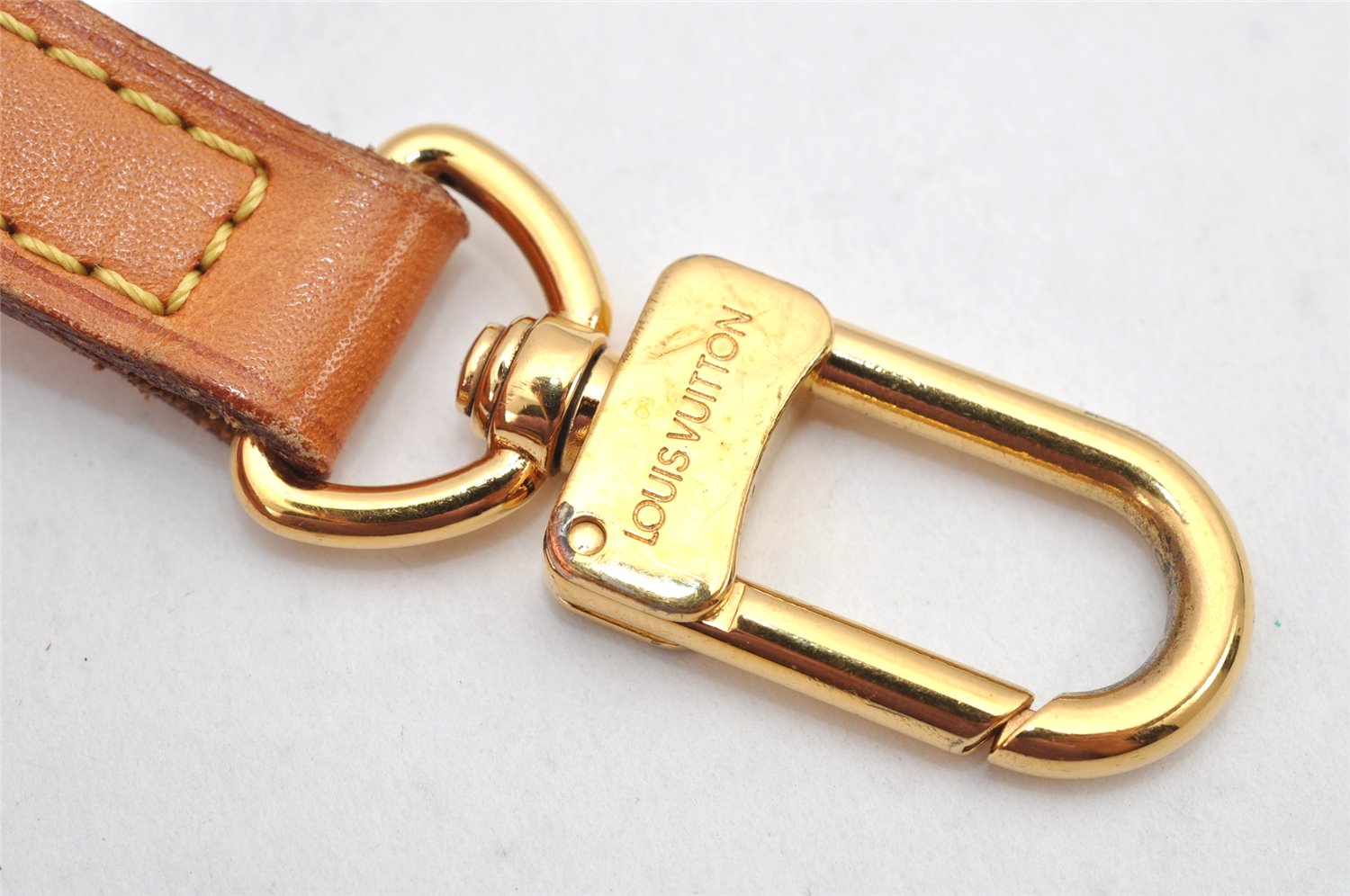 Authentic Louis Vuitton Leather Shoulder Strap Beige 33.7-38.6