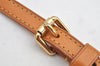 Authentic Louis Vuitton Leather Shoulder Strap Beige 33.7-38.6" LV 2128K