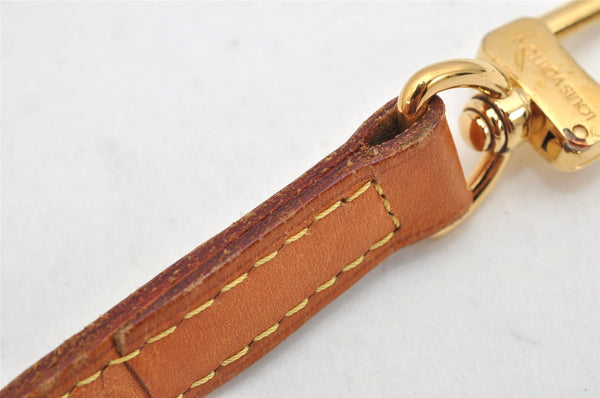 Authentic Louis Vuitton Leather Shoulder Strap Beige 33.7-38.6" LV 2128K
