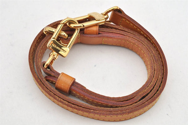 Authentic Louis Vuitton Leather Shoulder Strap Beige 33.7-38.6" LV 2128K