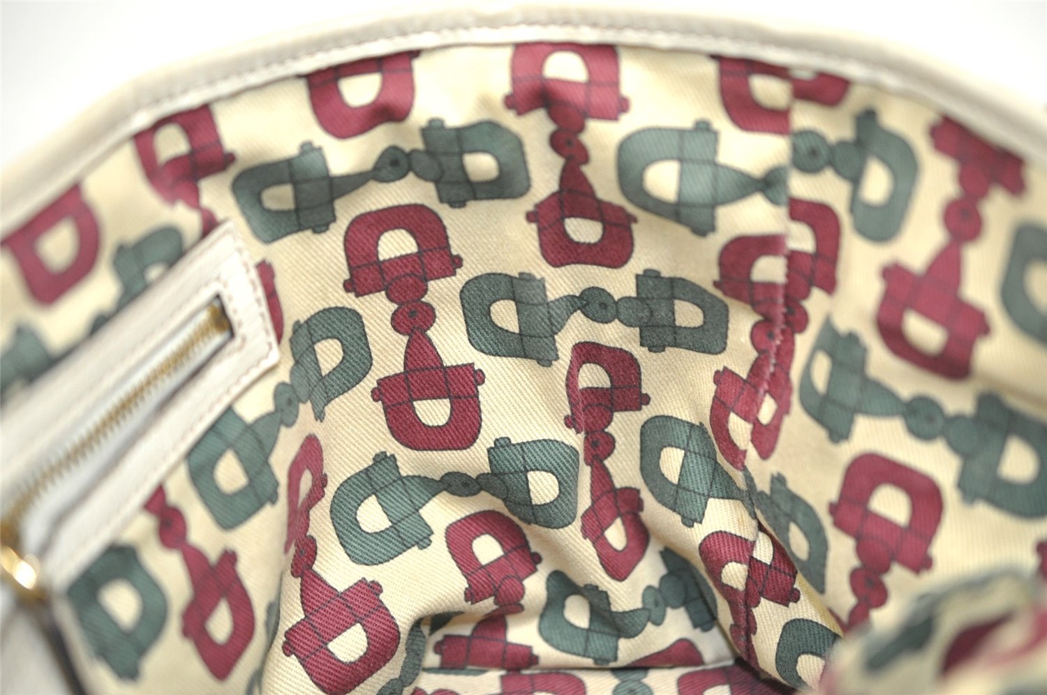 Authentic GUCCI Web Sherry Line Tote Bag GG Canvas Leather 139261 Brown 2130I