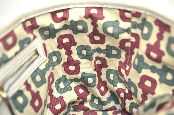 Authentic GUCCI Web Sherry Line Tote Bag GG Canvas Leather 139261 Brown 2130I
